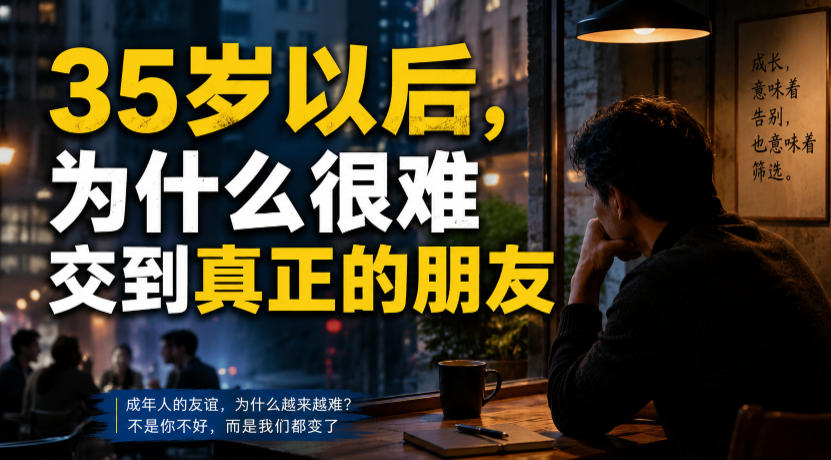 付费文章：35岁以后，为什么很难交到真正的朋友-鑫梵淘