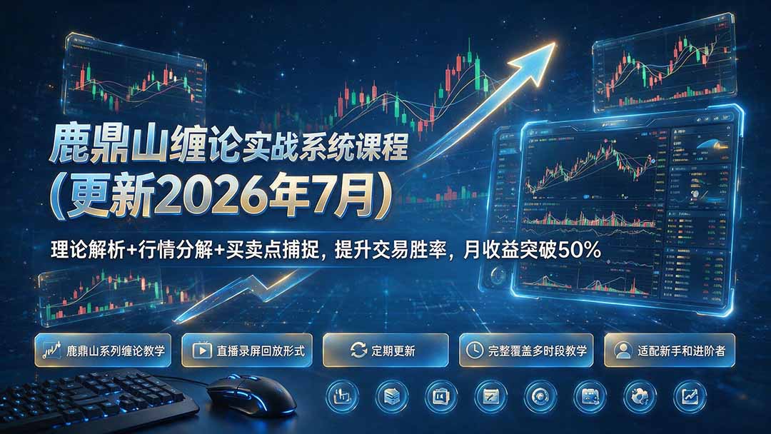 鹿鼎山缠论实战系统课程(更新26年7月-鑫梵淘