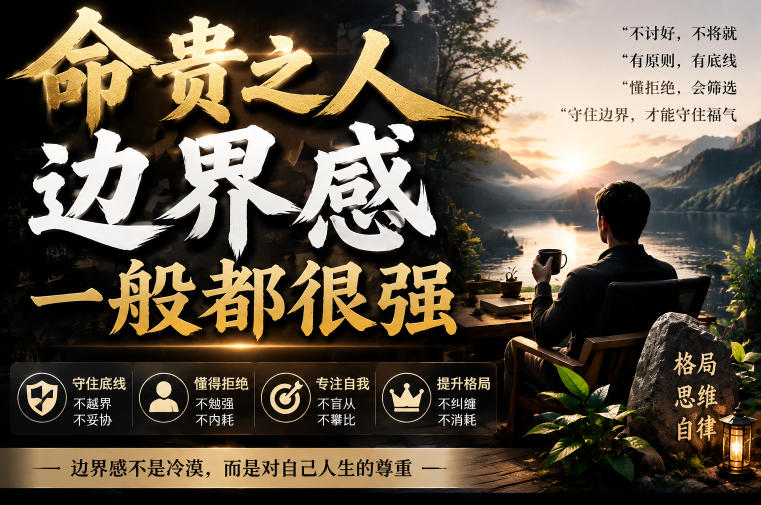 付费文章：命贵之人，边界感一般都很强-鑫梵淘