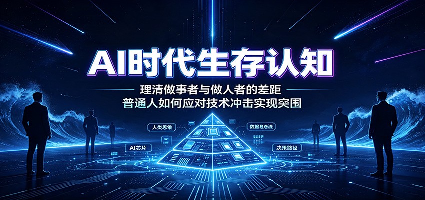 AI时代生存认知：理清做事者与做人者的差距，普通人如何应对技术冲击实现突围-鑫梵淘
