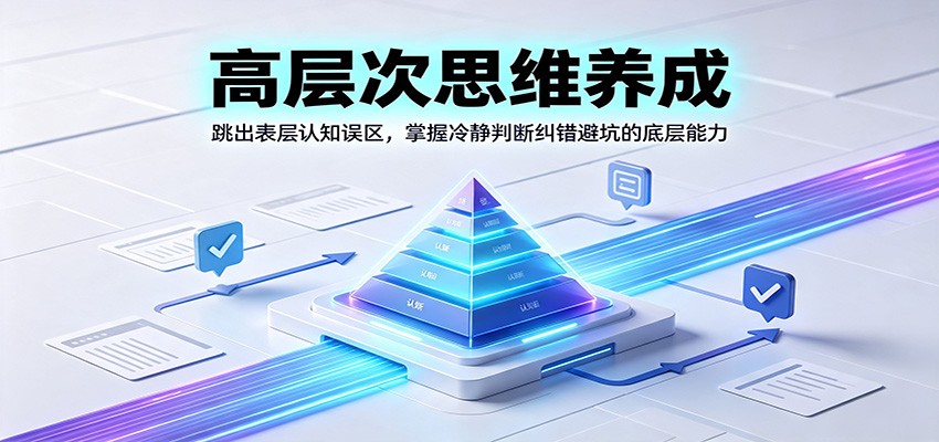 高层次思维养成：跳出表层认知误区，掌握冷静判断纠错避坑的底层能力-鑫梵淘