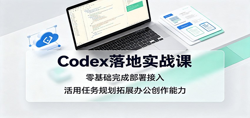 Codex落地实战课：零基础完成部署接入，活用任务规划拓展办公创作能力-鑫梵淘