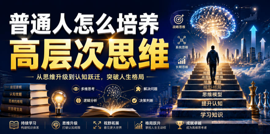 公众号付费文章：普通人怎么培养高层次思维-鑫梵淘