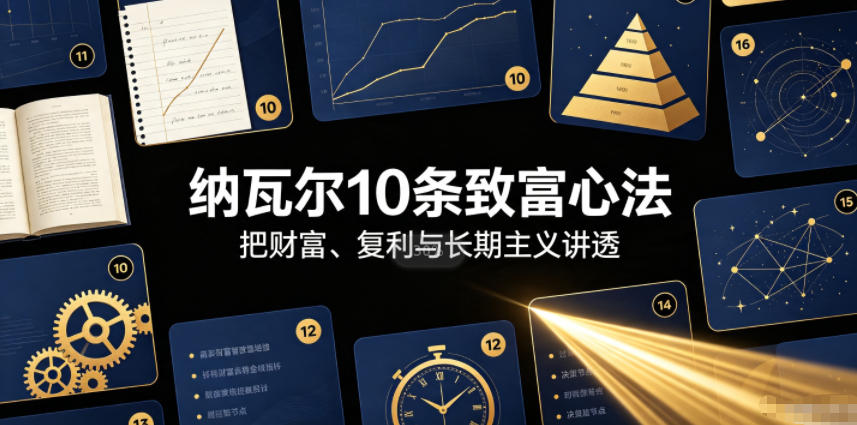 付费文章：纳瓦尔10条致富心法-鑫梵淘