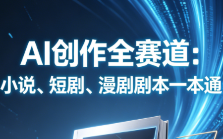AI创作全赛道：小说、短剧、漫剧剧本一本通(更新7月)-鑫梵淘