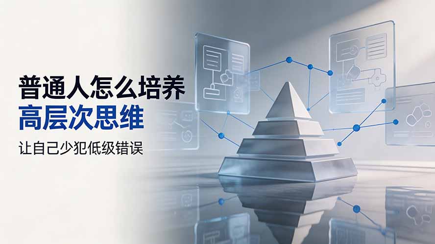 付费文章：普通人怎么培养高层次思维，让自己少犯低级错误-鑫梵淘