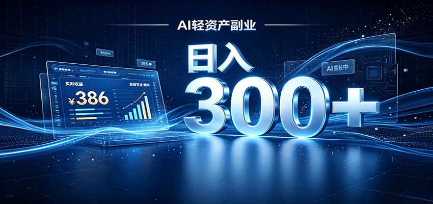 2026 AI轻资产风口，Token中转站小白可入局，日入300+-鑫梵淘