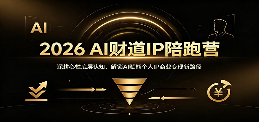 2026 AI财道IP陪跑营：深耕心性底层认知，解锁AI赋能个人IP商业变现新路径-鑫梵淘