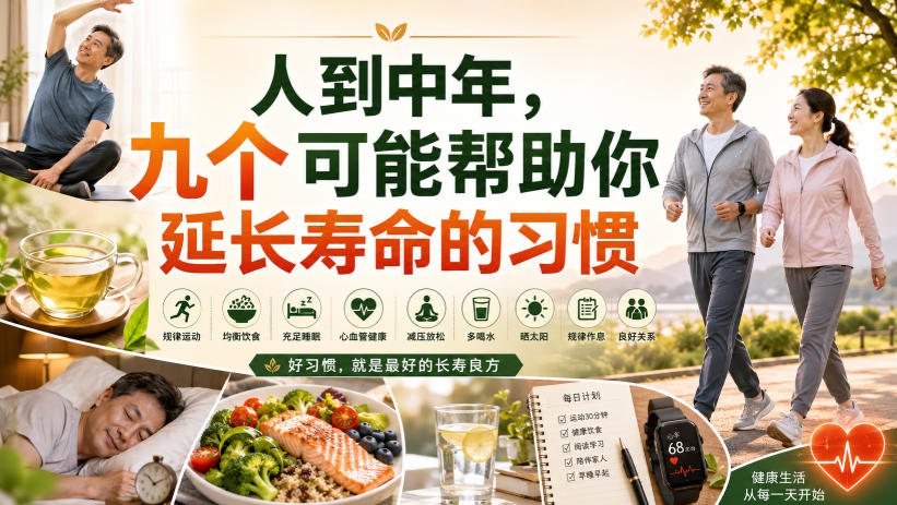 付费文章：人到中年，九个可能帮助你延长寿命的习惯-鑫梵淘