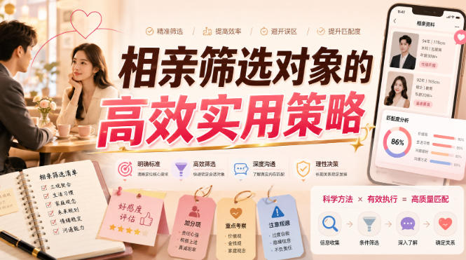 付费文章：相亲筛选对象的高效实用策略-鑫梵淘