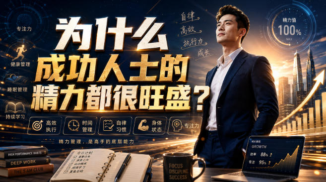 付费文章：为什么成功人士的精力都很旺盛？-鑫梵淘