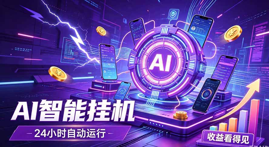 AI智能广告挂机，躺赚新模式 设备托管运行，解放双手持续变现-鑫梵淘