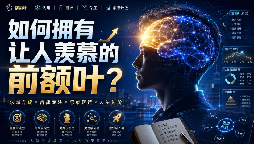 付费文：如何拥有让人羡慕的前额叶？-鑫梵淘