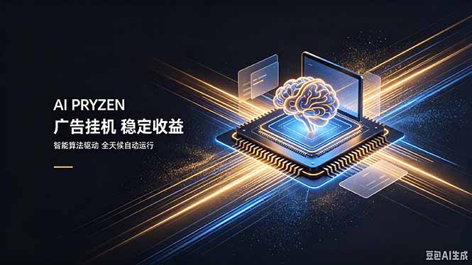 AI Pryzen 广告挂机｜24小时自动跑，日入300-500，新手零门槛-鑫梵淘