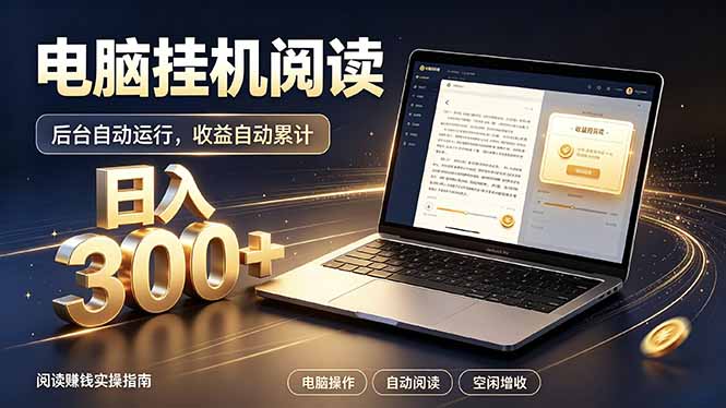 看小说也有收益？自动化流程，轻松日入300+-鑫梵淘