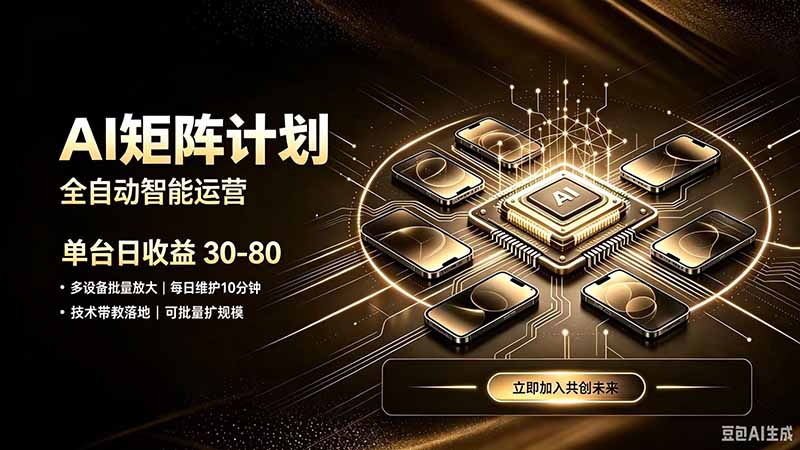 AI智能对话，矩阵规模化创业，全程技术扶持，长久稳定，日入800+-鑫梵淘