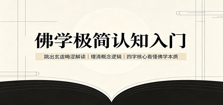 佛学极简认知入门：跳出玄虚晦涩解读，理清概念逻辑，四字核心看懂佛学本质-鑫梵淘