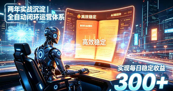 两年实战沉淀｜全自动闭环运营体系，实现每日稳定收益300+【揭秘】-鑫梵淘