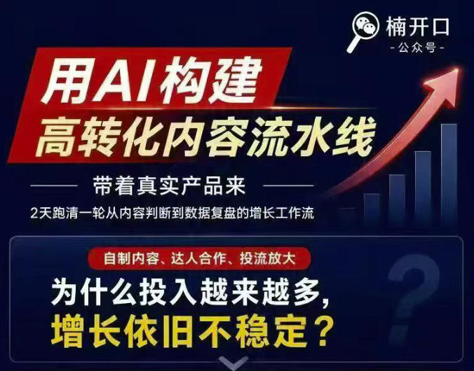 小红书AI内容生产2026年线下课完整现场还原版，用AI构建高转化内容流水线-鑫梵淘