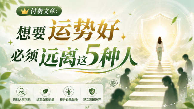 付费文章：想要运势好，必须远离这5种人-鑫梵淘