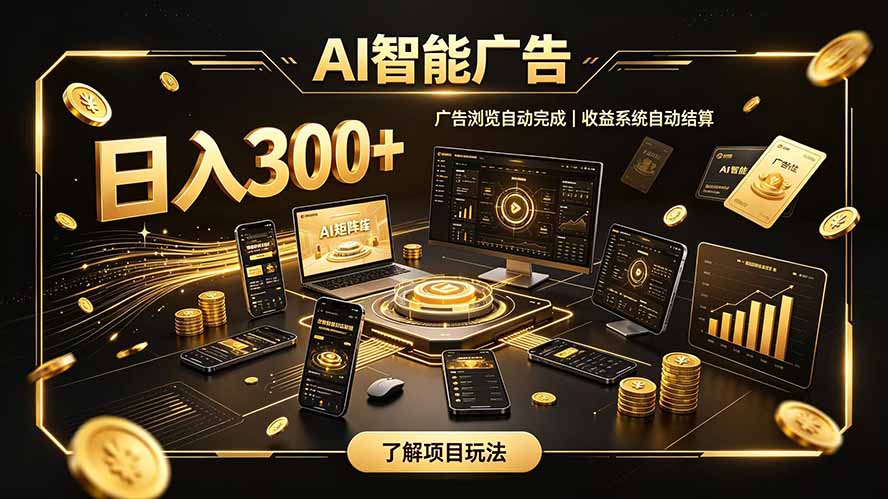 自研 AI 系统｜轻资产起步｜长期稳定收益｜宝妈 上班族轻轻松松日入300+-鑫梵淘