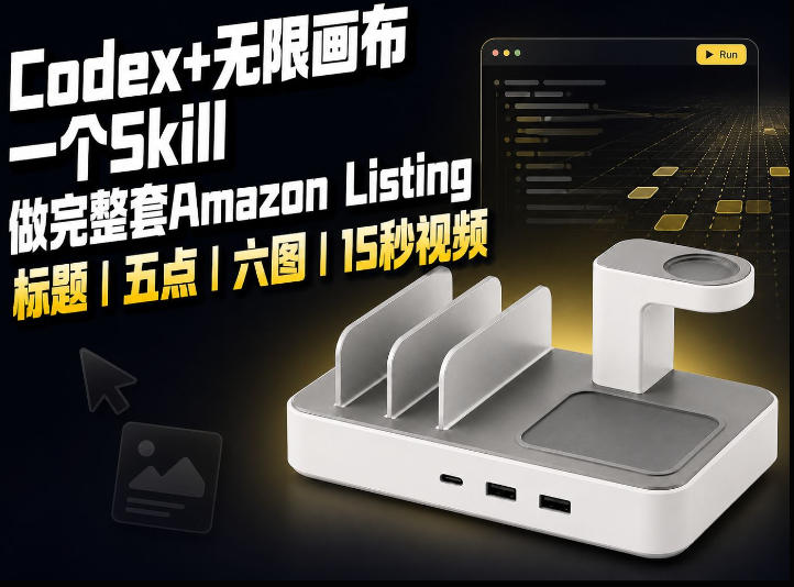 我用一个Codex Skill做完Amazon Listing：标题、五点、六图和视频全流程-鑫梵淘