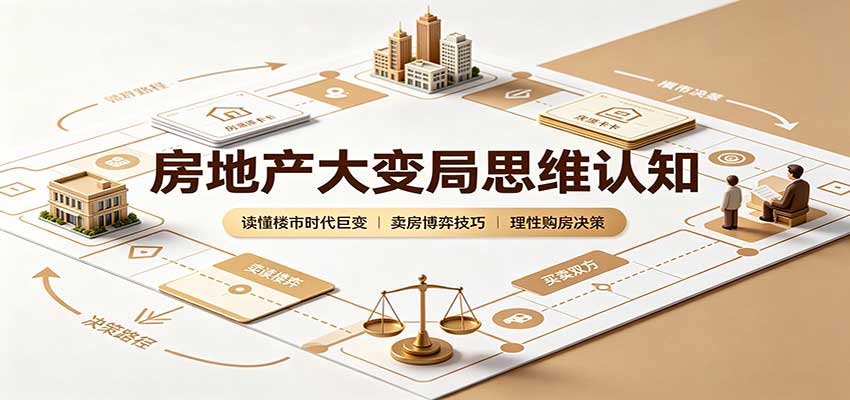房地产大变局思维认知：读懂楼市时代巨变，卖房博弈技巧，理性购房决策-鑫梵淘