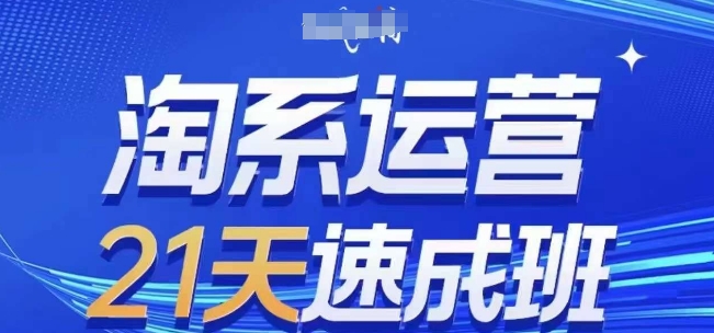淘系运营21天速成班，0基础轻松搞定淘系运营，不做假把式，快速复制落地(更新26年8月)-鑫梵淘