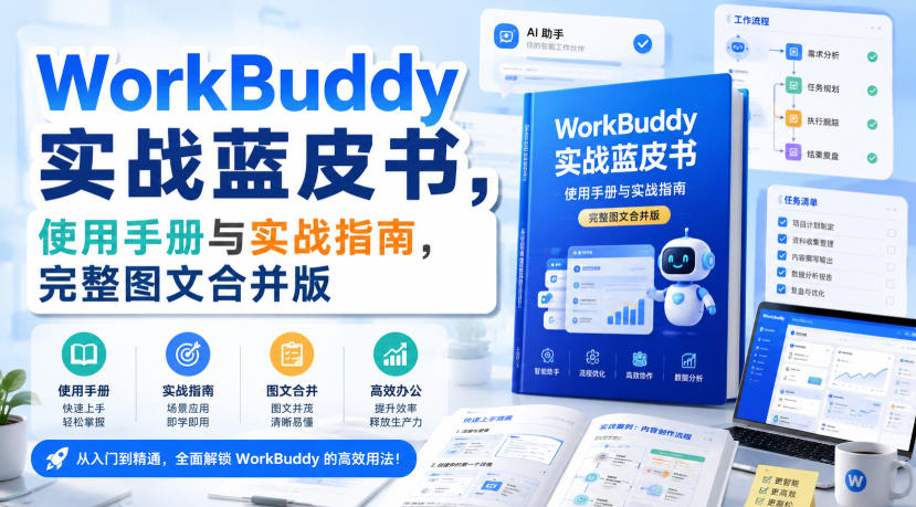 WorkBuddy实战蓝皮书，使用手册与实战指南，完整图文合并版-鑫梵淘