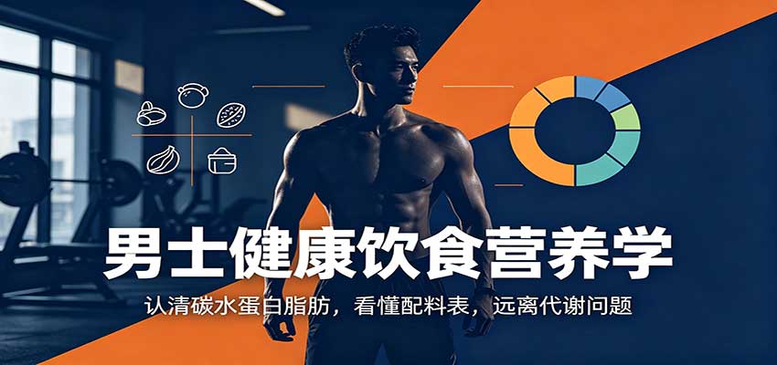 男士健康饮食营养学：认清碳水蛋白脂肪，看懂配料表，远离代谢问题-鑫梵淘