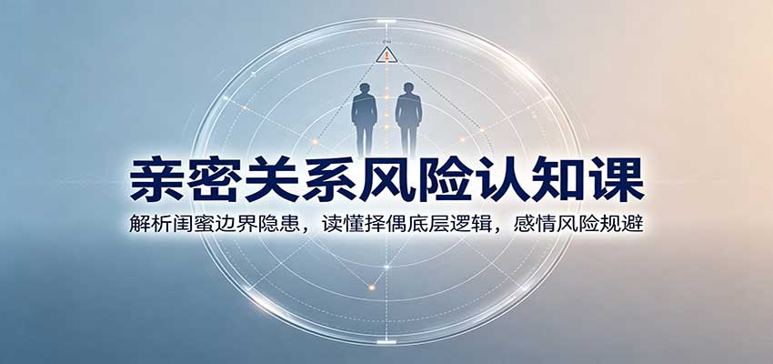 亲密关系风险认知课：解析闺蜜边界隐患，读懂择偶底层逻辑，感情风险规避-鑫梵淘