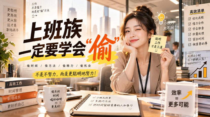 某社群精选付费文：上班族一定要学会“偷“-鑫梵淘