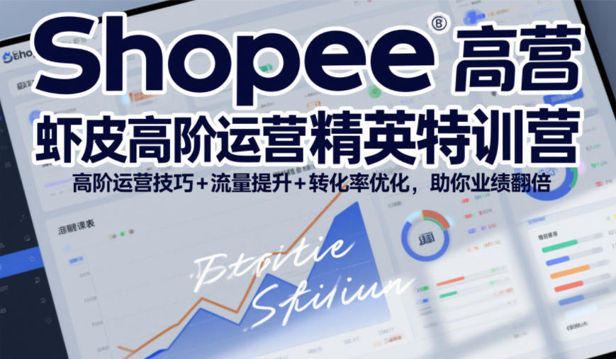 Shopee虾皮高阶运营精英特训营，高阶运营技巧+流量提升+转化率优化，助你业绩翻倍(更新26年9月)-鑫梵淘