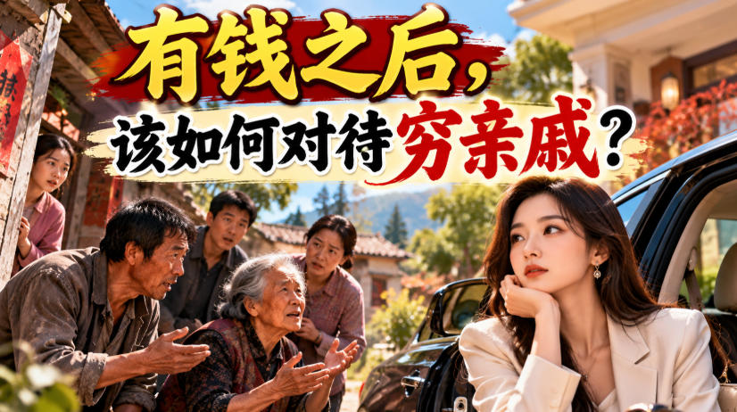 某公众号付费文章：有钱之后，该如何对待穷亲戚？-鑫梵淘