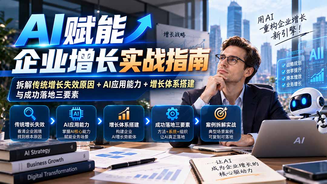 【无水印】AI赋能企业增长实战指南：拆解传统增长失效原因+AI应用能力+增长体系搭建与成功落地三要素-鑫梵淘