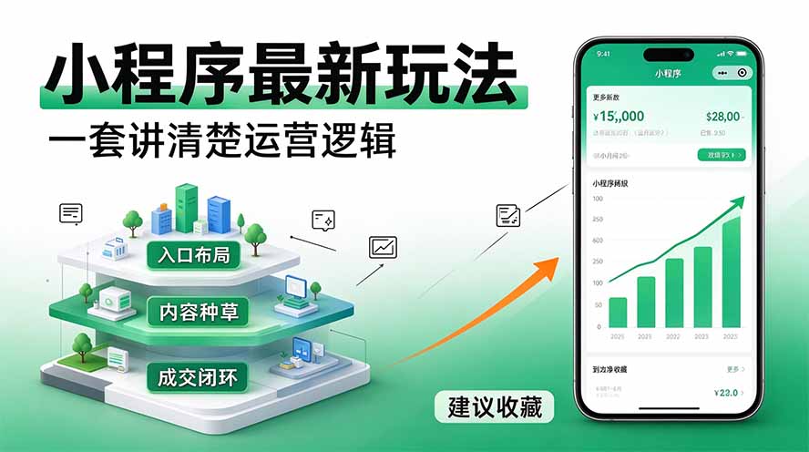 微信小程序最新玩法   四种收益来源，单日收入400+-鑫梵淘