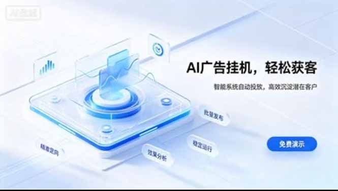 24小时AI广告挂机｜在家就能做的被动副业-鑫梵淘