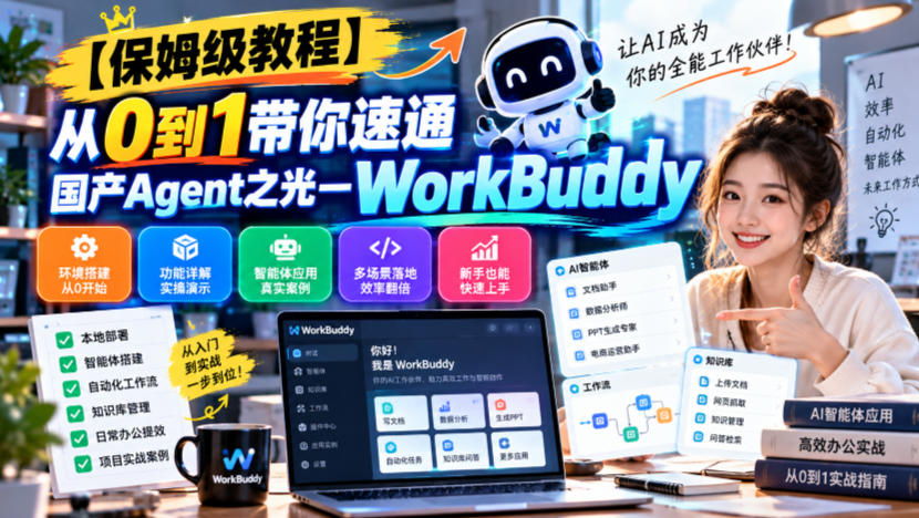 【保姆级教程】从0到1带你速通国产Agent之光—WorkBuddy【文档】-鑫梵淘