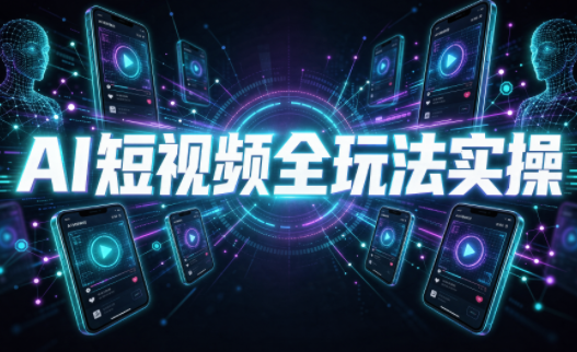 AI短视频全玩法实操(剪辑+带货+数字人+漫剧+短剧)-鑫梵淘