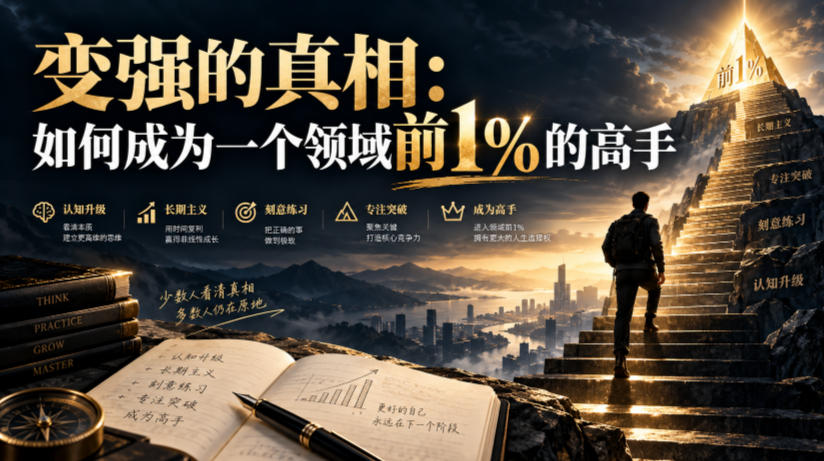 付费文章：变强的真相：如何成为一个领域前1%的高手-鑫梵淘