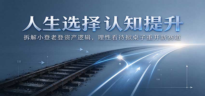 人生选择认知提升：拆解小登老登资产逻辑，理性看待掀桌子重开新赛道-鑫梵淘