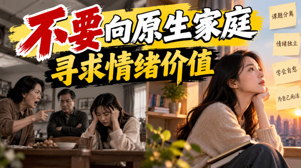 某公众号付费文章：不要向原生家庭寻求情绪价值-鑫梵淘
