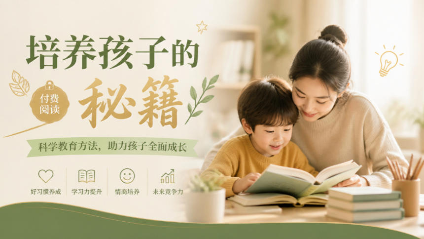某公众号付费文章：培养孩子的秘籍-鑫梵淘