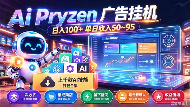 Pyrzen广告挂机， 全自动挂机风口项目， 单日50-95/天 虽然不是很暴力但是很稳-鑫梵淘