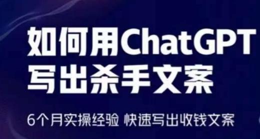 如何用ChatGPT写出杀手文案，6个月实操经验，快速写出收钱文案-鑫梵淘