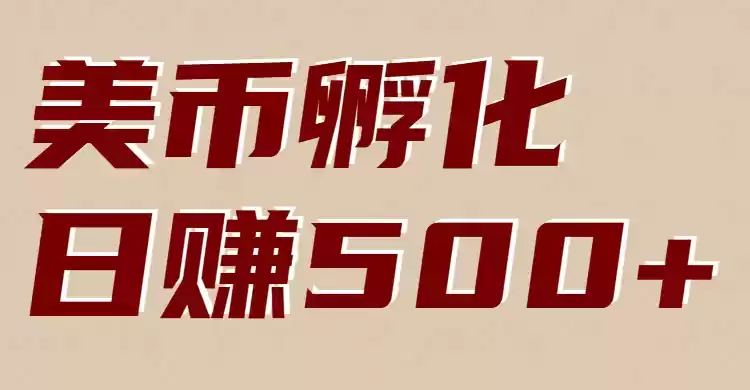 美币孵化：电脑全自动挂机赚美金，小白轻松上手-鑫梵淘