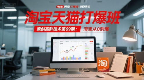 淘宝天猫打爆班原创高阶技术第69期：淘宝从0到爆-鑫梵淘