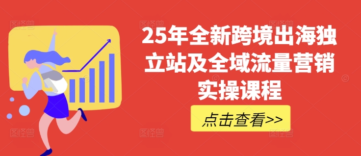 25年全新跨境出海独立站及全域流量营销实操课程，跨境电商独立站TIKTOK全域营销普货特货玩法大全-鑫梵淘