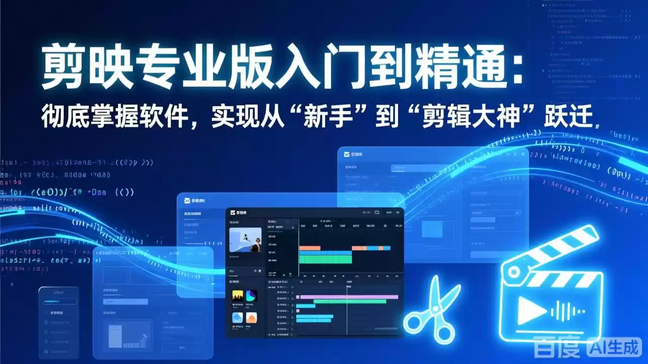 剪映专业版入门到精通：彻底掌握软件，实现从“新手”到“剪辑大神”跃迁-鑫梵淘