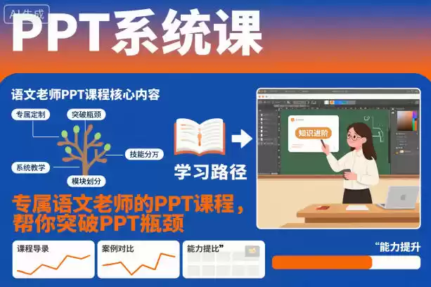 PPT系统课，专属语文老师的PPT课程，帮你突破PPT瓶颈-鑫梵淘